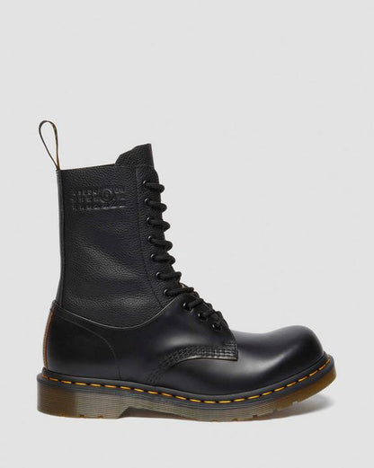 Dr Martens 1490 / 1461 Mm6 Leather Lace Up Boots - Black