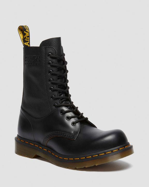 1490 / 1461 Mm6 Leather Lace Up Boots - Black - Mens