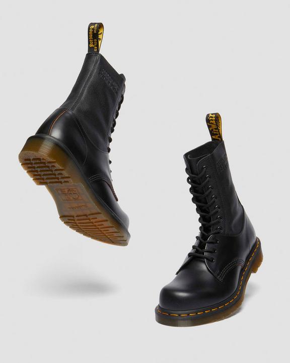 Dr Martens 1490 / 1461 Mm6 Leather Lace Up Boots - Black