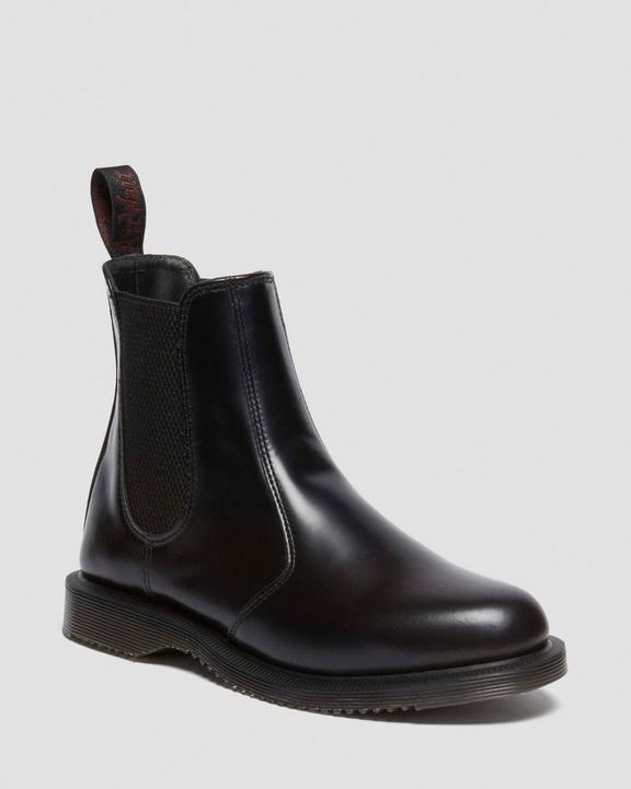 Dr. Martens Flora Smooth Chelsea Boots Black - Womens