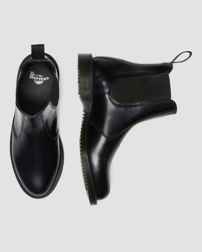 Dr. Martens Flora Smooth Chelsea Boots Black - Mens
