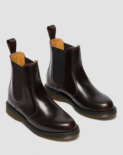Dr Martens Flora Arcadia Chelsea Boots - Cherry Red Arcadia