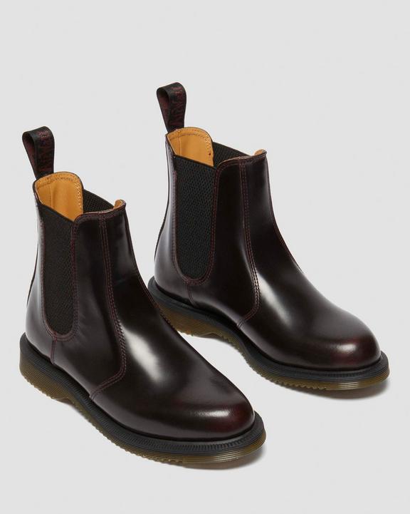 Dr Martens Flora Arcadia Chelsea Boots - Cherry Red Arcadia