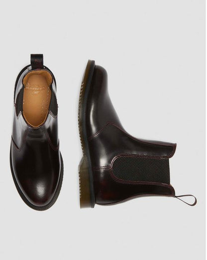Dr Martens Flora Arcadia Chelsea Boots - Cherry Red Arcadia