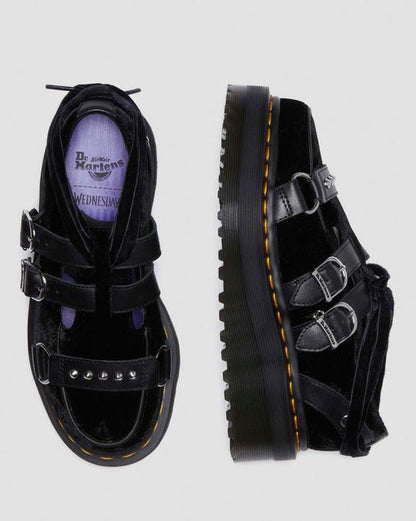 Dr Martens Ramsey Wednesday Platform Creepers - Black