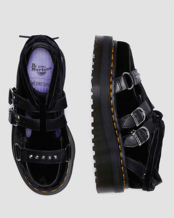 Dr Martens Ramsey Wednesday Platform Creepers - Black