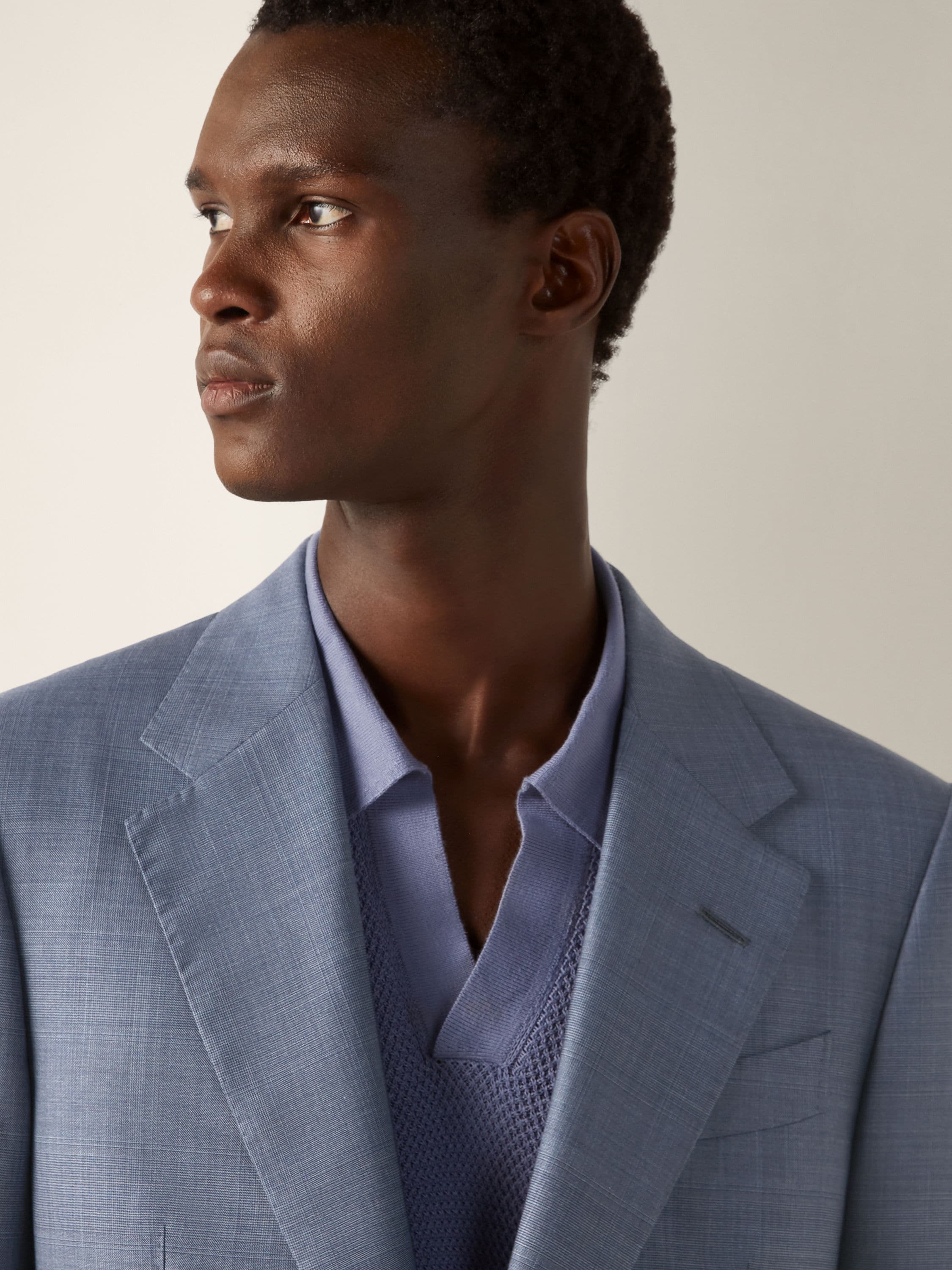 Zegna Light Blue Centoventimila Wool Suit