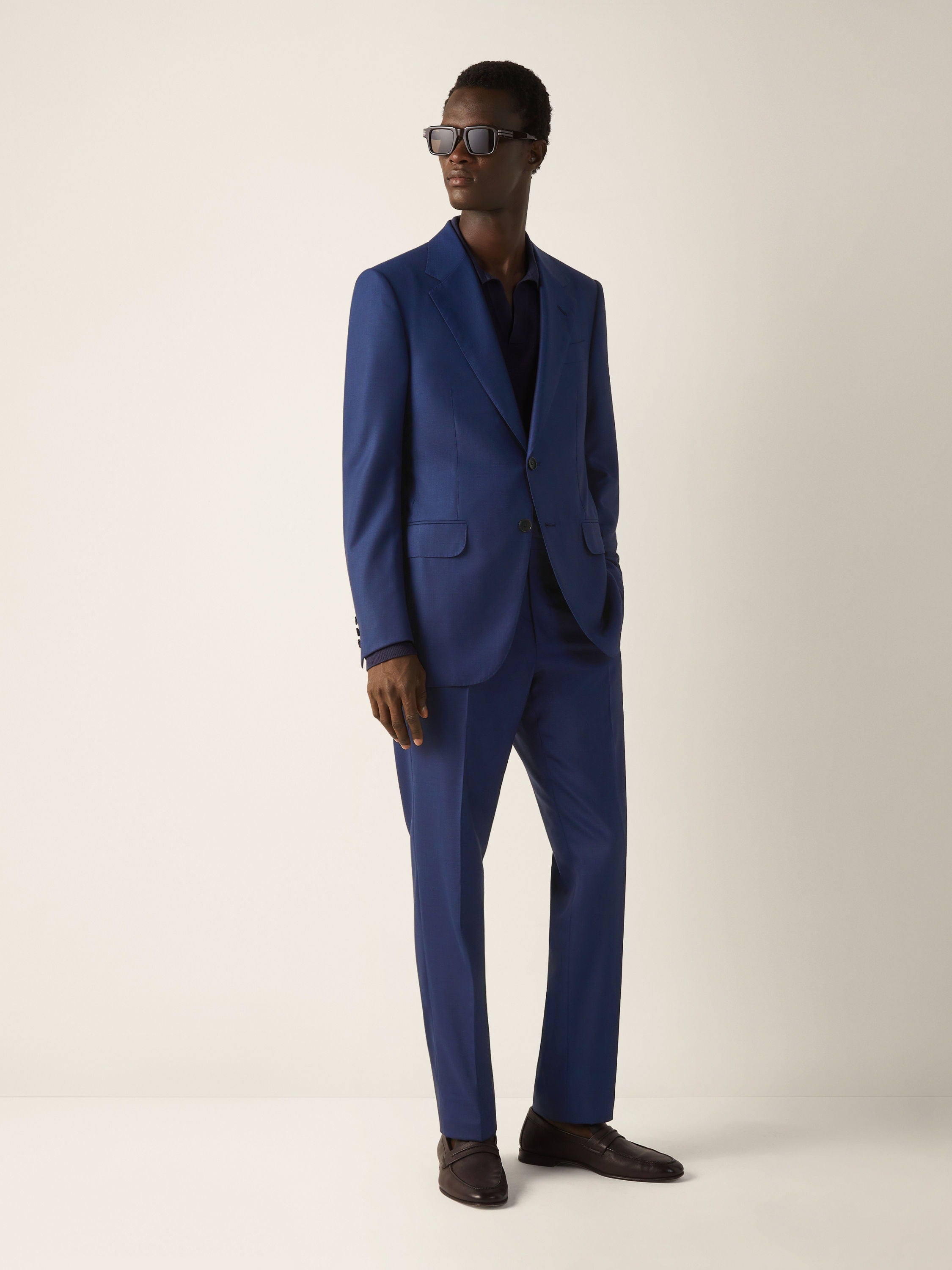 Zegna Ink Blue Centoventimila Wool Suit