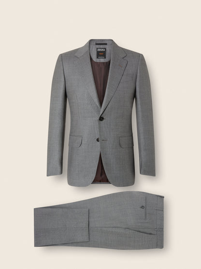 Zegna Grey Centoventimila Wool Suit