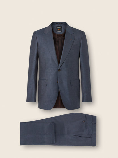 Zegna Dark Avio Blue Centoventimila Wool Suit