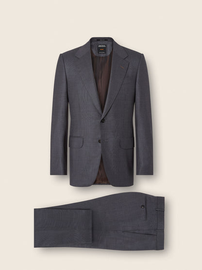 Zegna Dark Grey Centoventimila Wool Suit