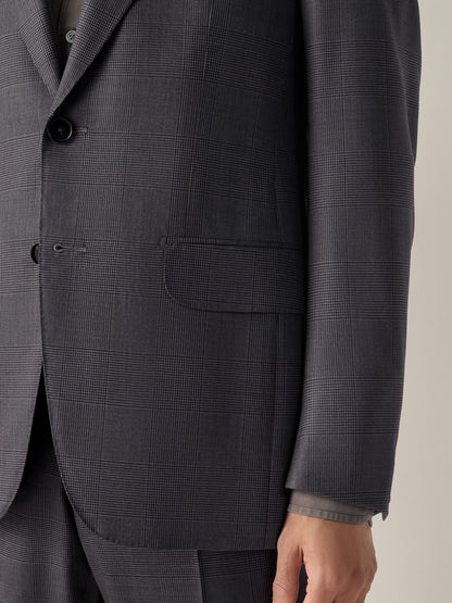 Zegna Dark Grey Centoventimila Wool Suit