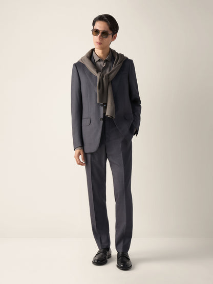 Zegna Dark Grey Centoventimila Wool Suit