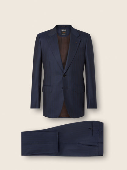 Zegna Navy Blue Centoventimila Wool Suit