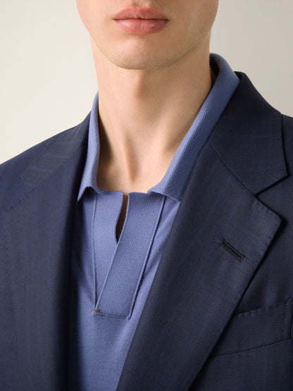 Zegna Navy Blue Centoventimila Wool Suit
