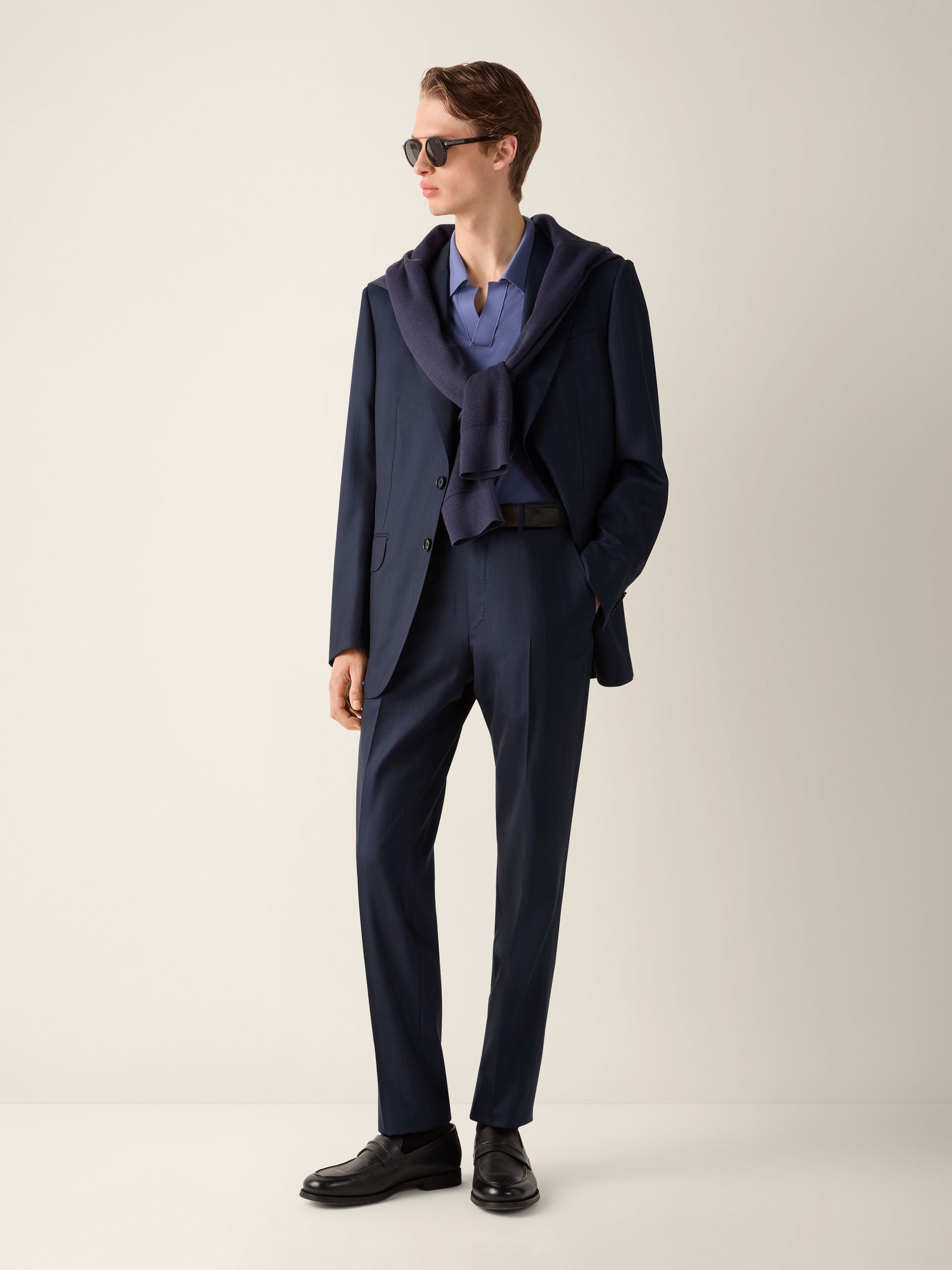 Zegna Navy Blue Centoventimila Wool Suit