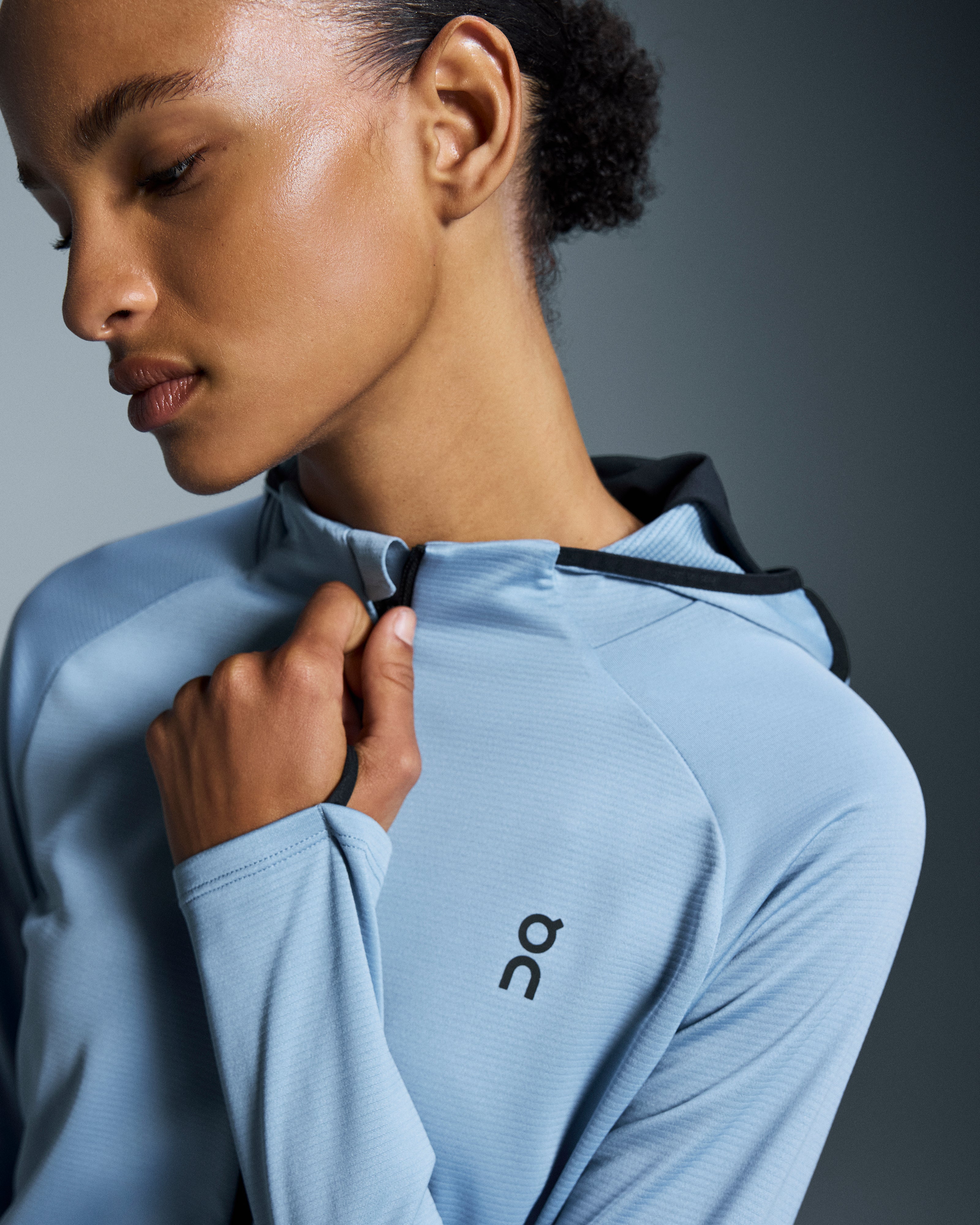 On Climate Zip Hoodie Chambray (Women'S)