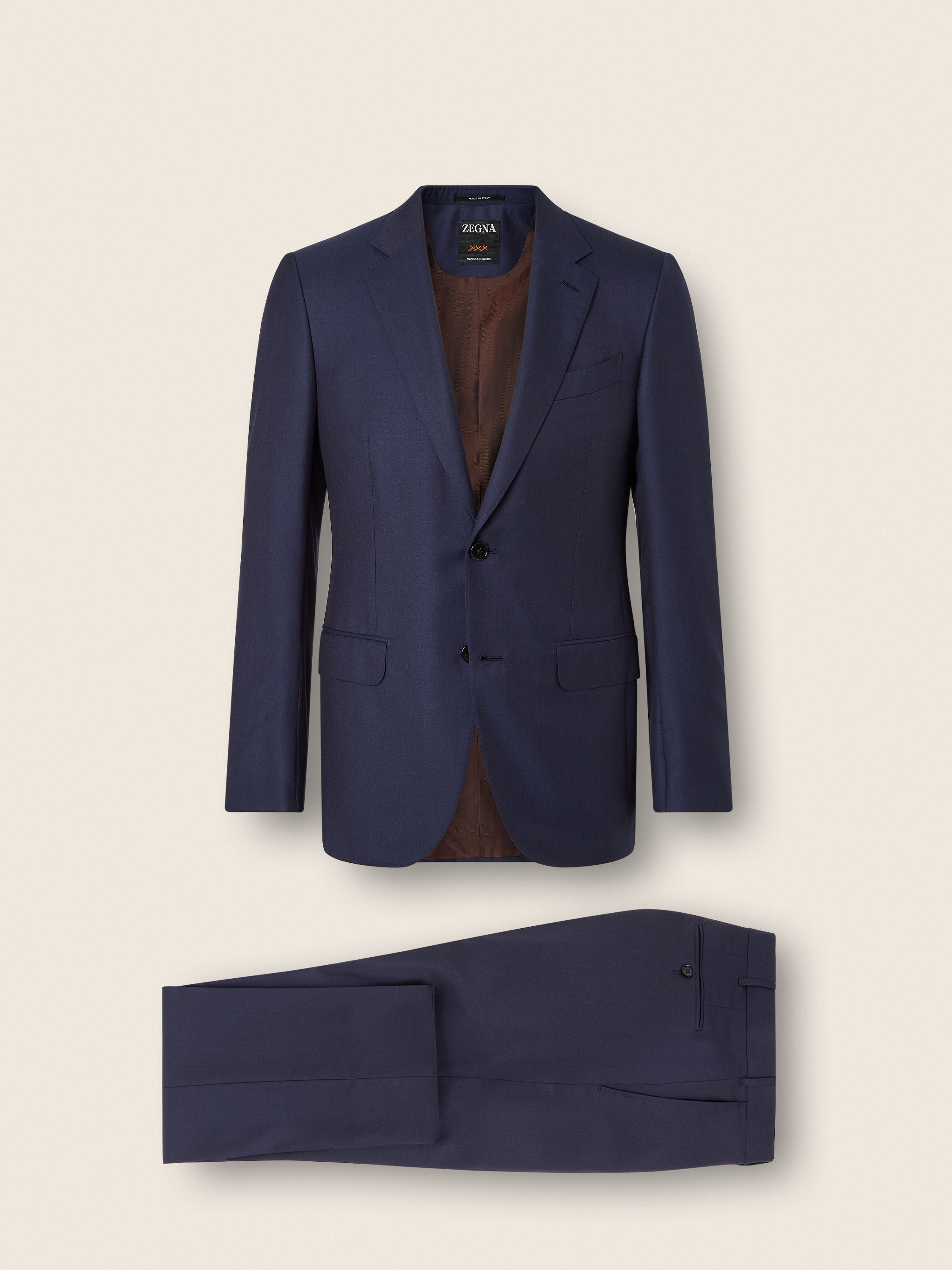 Zegna Dark Blue Oasi Cashmere Suit