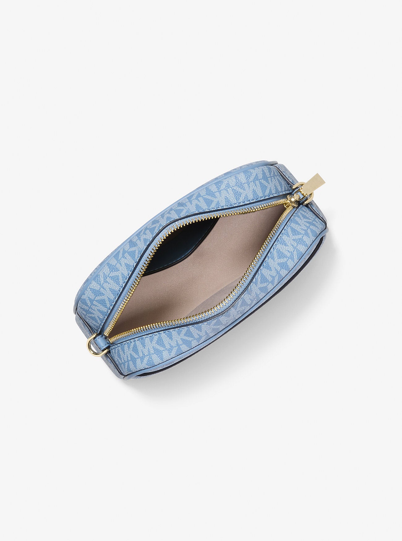 Jet Set Small Signature Logo Camera Crossbody Bag French Blue French Blue