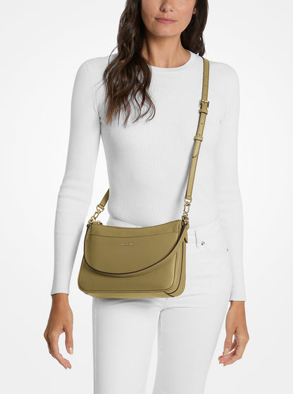 Jet Set Medium Pebbled Leather Convertible Crossbody Bag Pistachio Pistachio