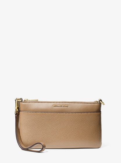 Jet Set Medium Pebbled Leather Wristlet Husk Husk