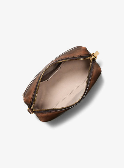 Michael Kors Bryant Small Leather Convertible Crossbody Bag CHOCOLATE