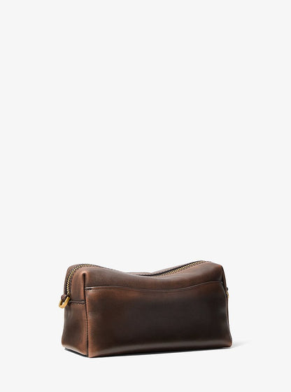 Michael Kors Bryant Small Leather Convertible Crossbody Bag CHOCOLATE