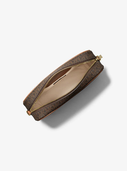 Michael Kors Bev Large Signature Logo Crossbody Bag BRN/ACORN