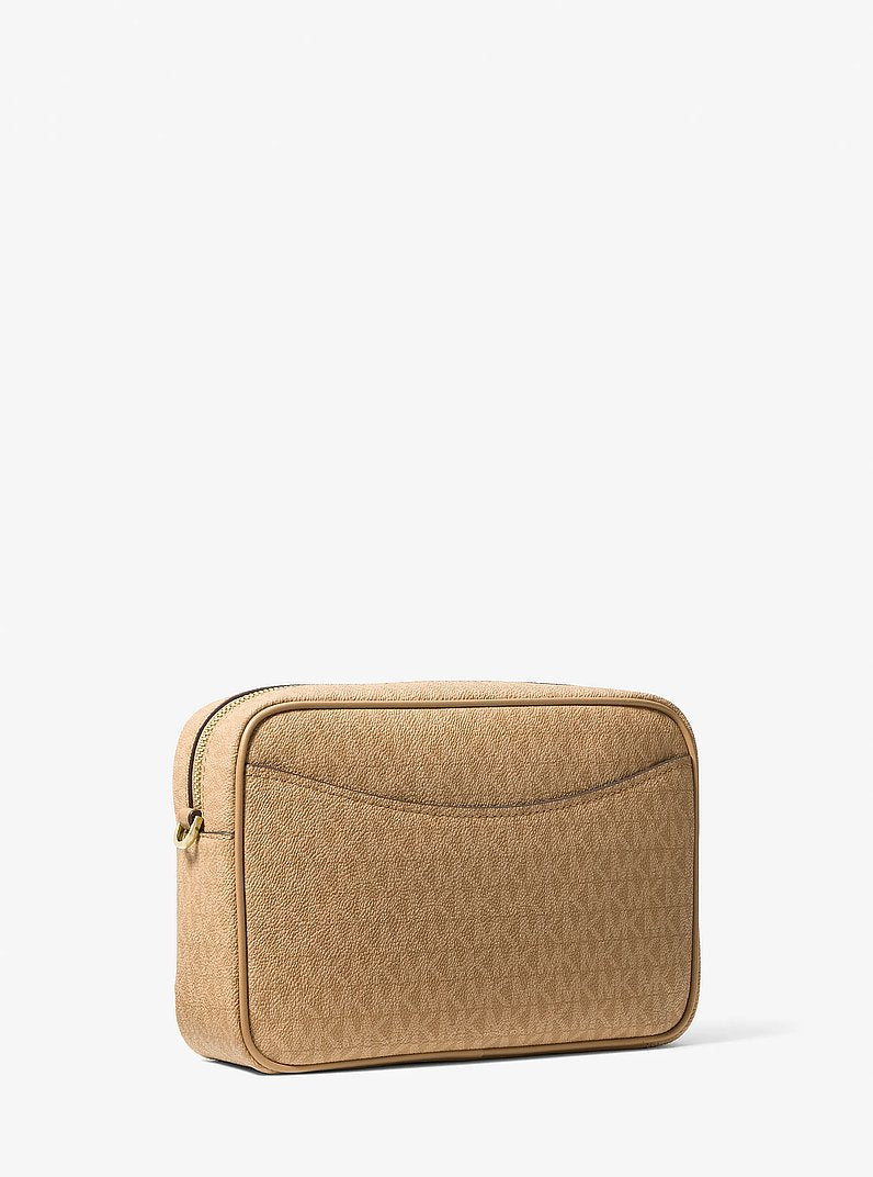Michael Kors Bev Large Signature Logo Crossbody Bag BURNT KHAKI