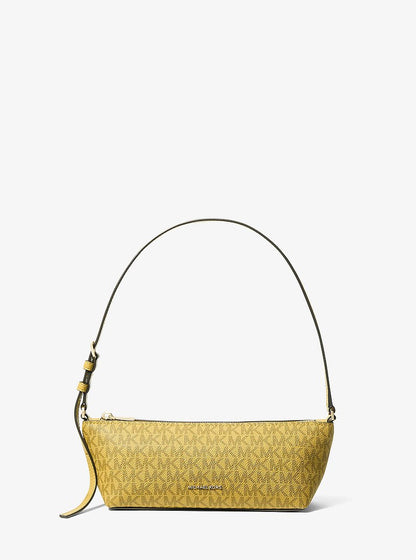 Michael Kors Laila Small Signature Logo Satchel CHARTREUSE