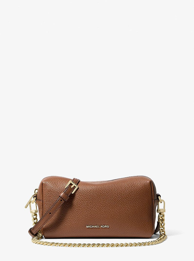 Michael Kors Bryant Small Pebbled Leather Crossbody Bag LUGGAGE