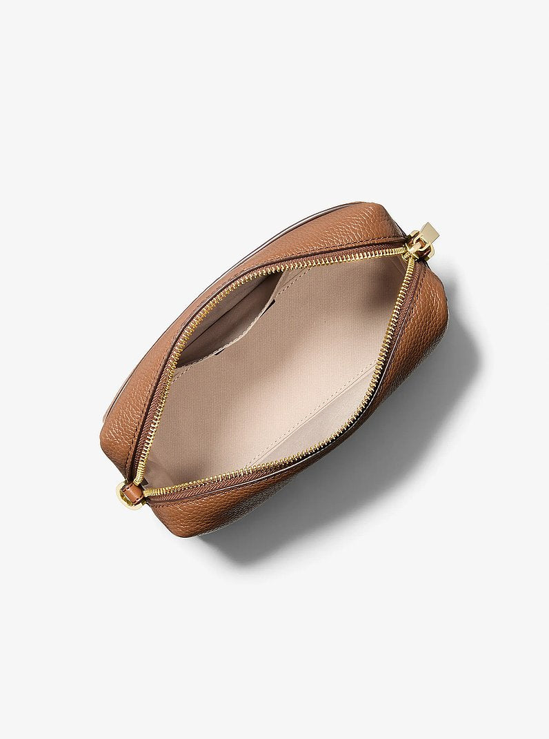 Michael Kors Bryant Small Pebbled Leather Crossbody Bag LUGGAGE