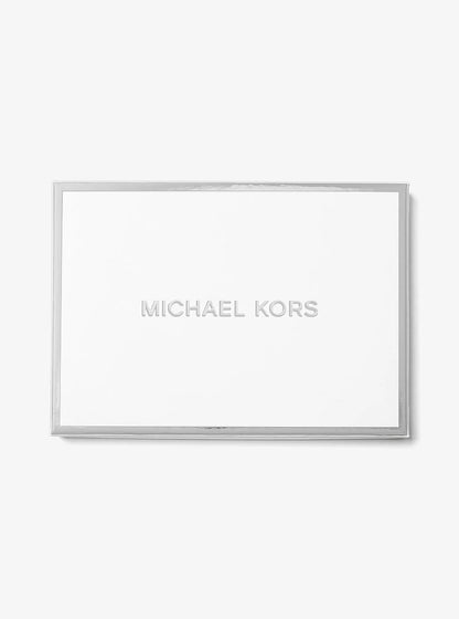 Michael Kors Small Logo and Leather Wallet VANILLA/ACORN