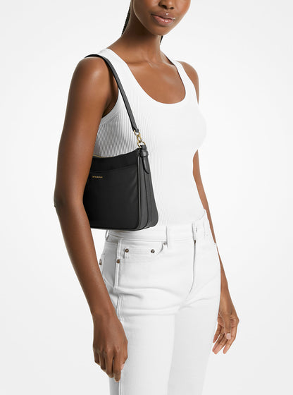 Jet Set Medium Nylon Convertible Pochette Black Black