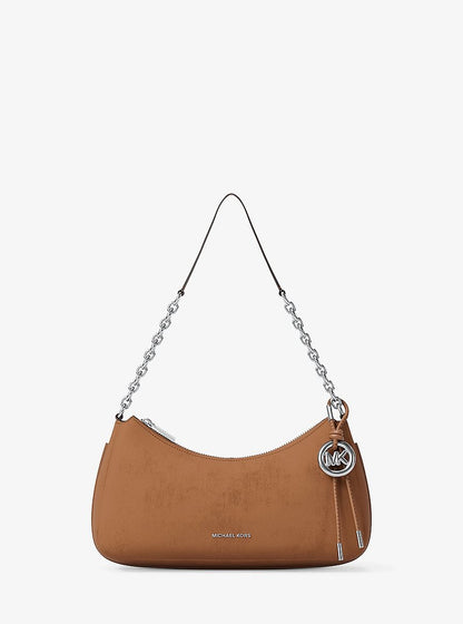 Michael Kors Nolita Medium Nubuck Chain Pochette LUGGAGE