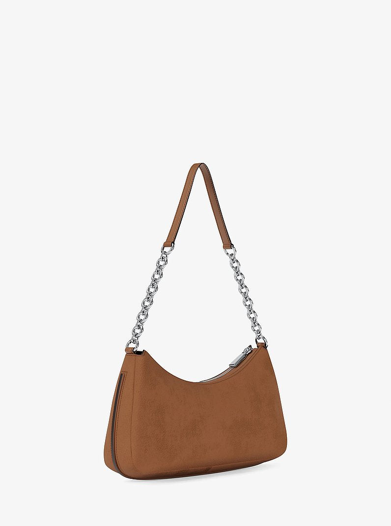 Michael Kors Nolita Medium Nubuck Chain Pochette LUGGAGE