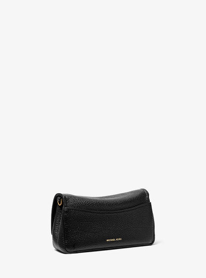 Michael Kors Bryant Small Textured Leather Pochette BLACK