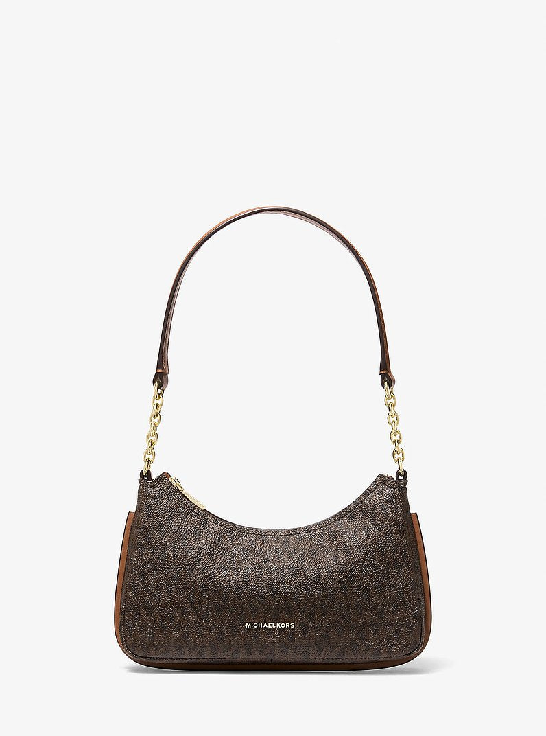 Michael Kors Nolita Extra-Small Signature Logo Chain Pochette BRN/ACORN