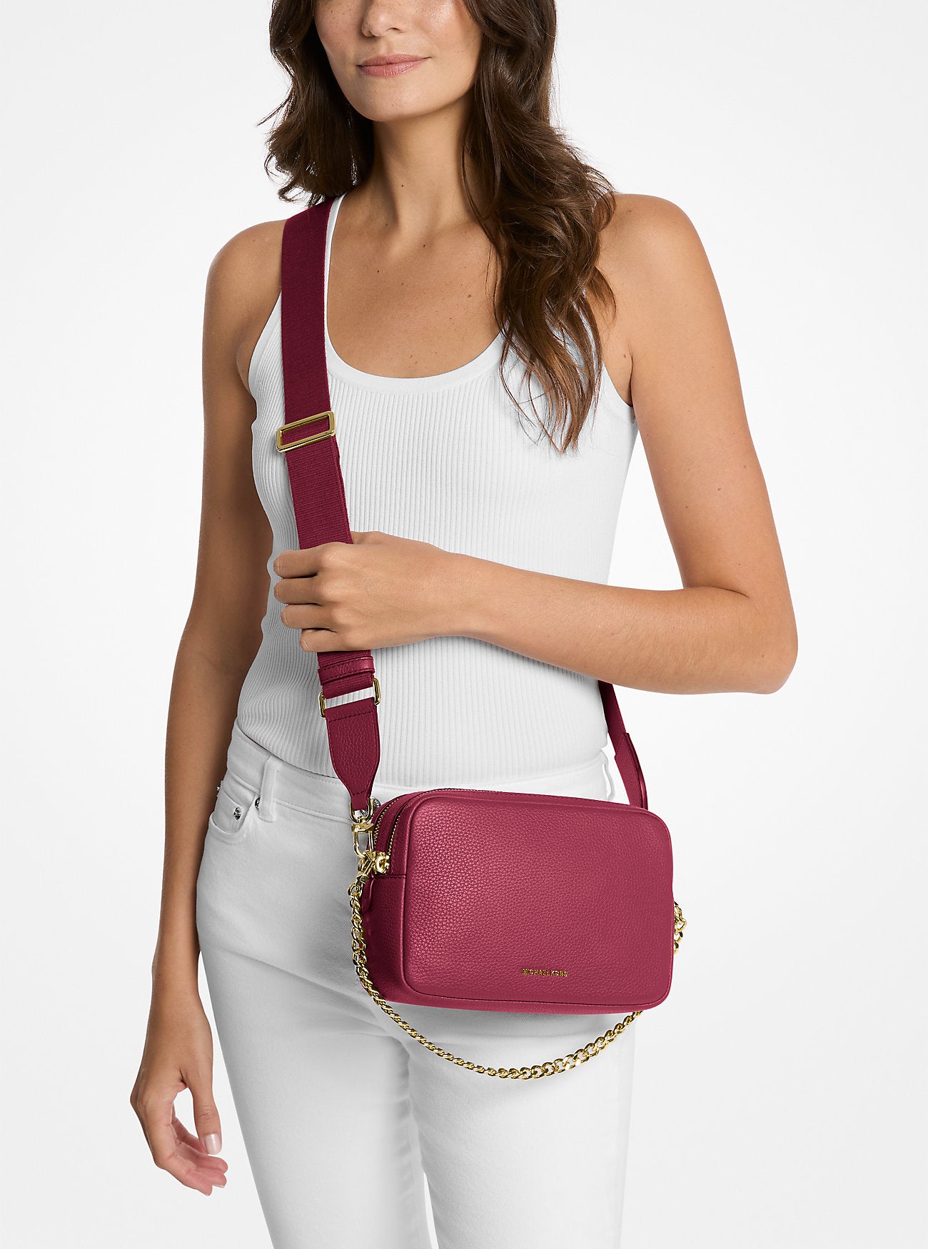 Bryant Medium Pebbled Leather Camera Crossbody Bag Mulberry Mulberry