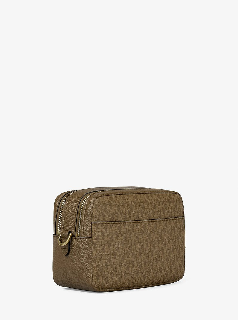 Michael Kors Bryant Medium Signature Logo Camera Crossbody Bag LODEN