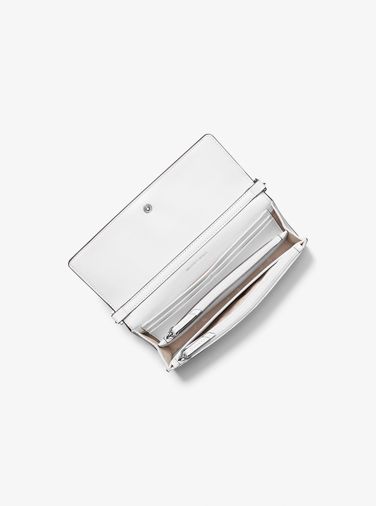 Jet Set Medium Saffiano Leather 2-in-1 Convertible Crossbody Bag Optic White Optic White