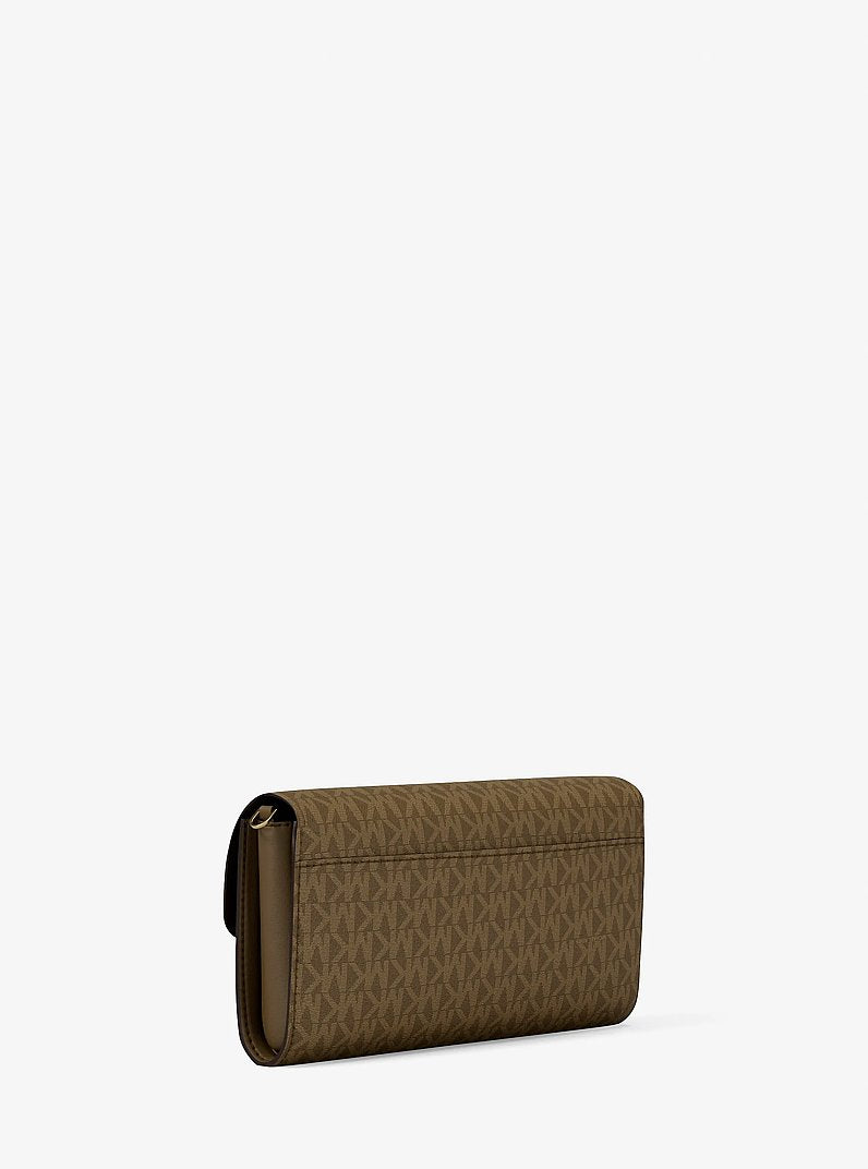 Michael Kors Jet Set Small Signature Logo Convertible Crossbody Bag LODEN