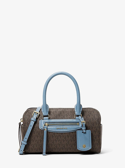 Jet Set Travel Extra-Small Signature Logo Duffel Crossbody Bag Chambray Chambray