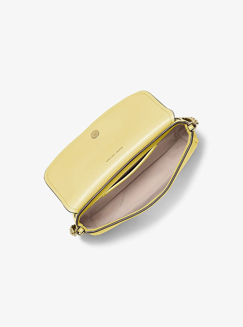 Nolita Small Pebbled Leather Crossbody Bag Lemon Lemon