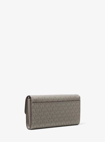 Michael Kors Jet Set Small Signature Logo Convertible Crossbody Bag HEATHER GREY