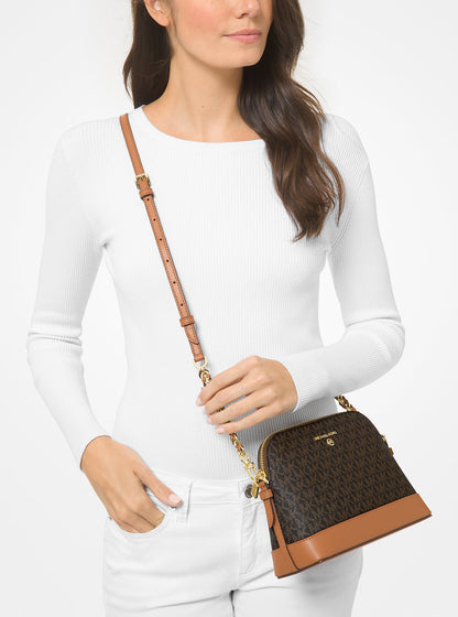 Large Logo Dome Crossbody Bag Brn-Acorn Brn-Acorn