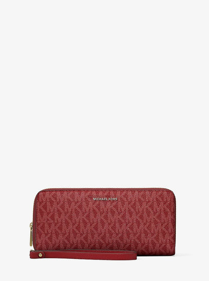 Michael Kors Large Logo Continental Wallet DEEP RED
