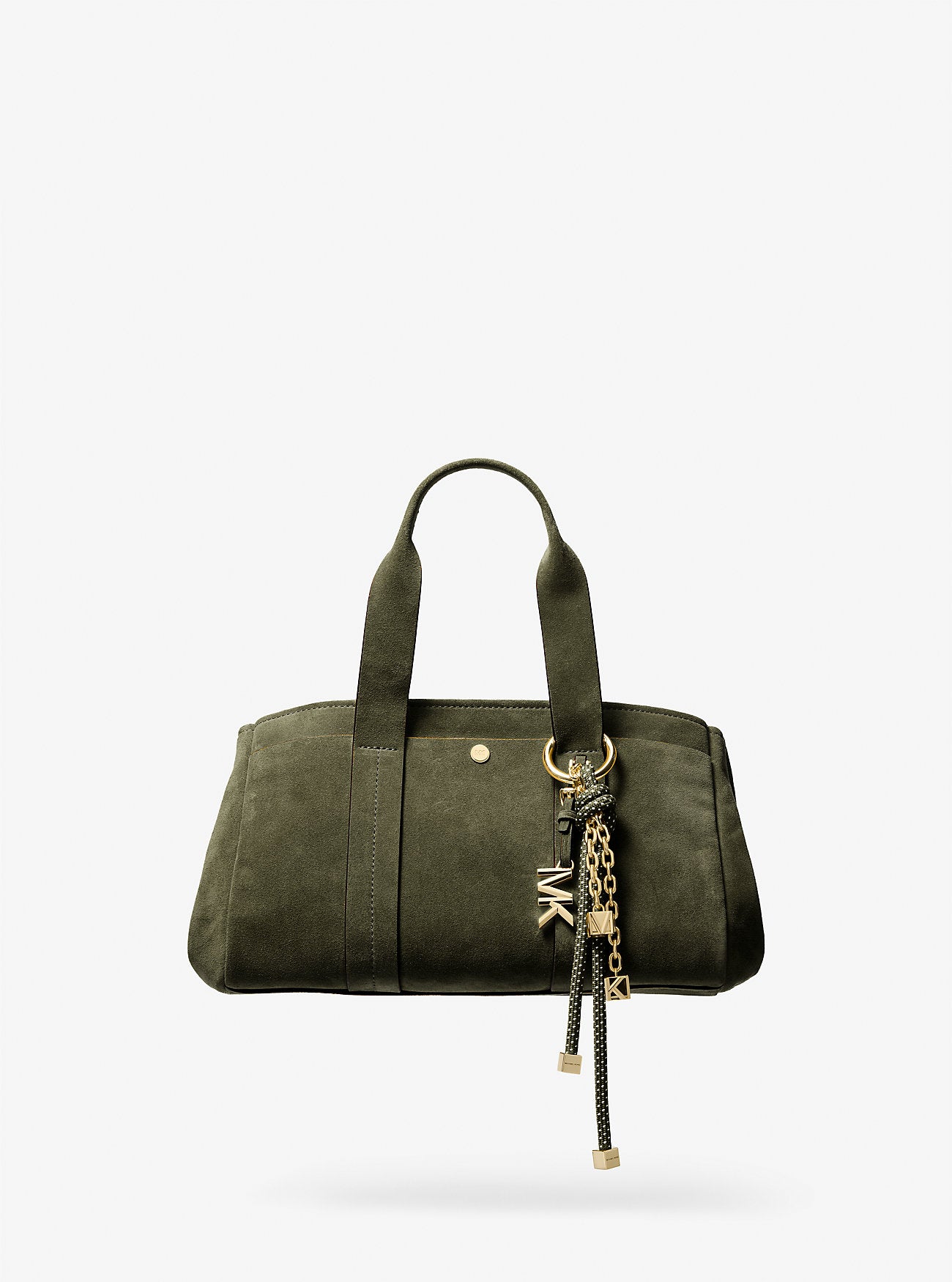 Gold-Tone and Speckled Cord Bag Charm Ivy Ivy