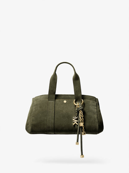 Gold-Tone and Speckled Cord Bag Charm Ivy Ivy