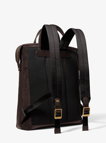 Michael Kors Nicholas Suede Convertible Backpack CHOCOLATE